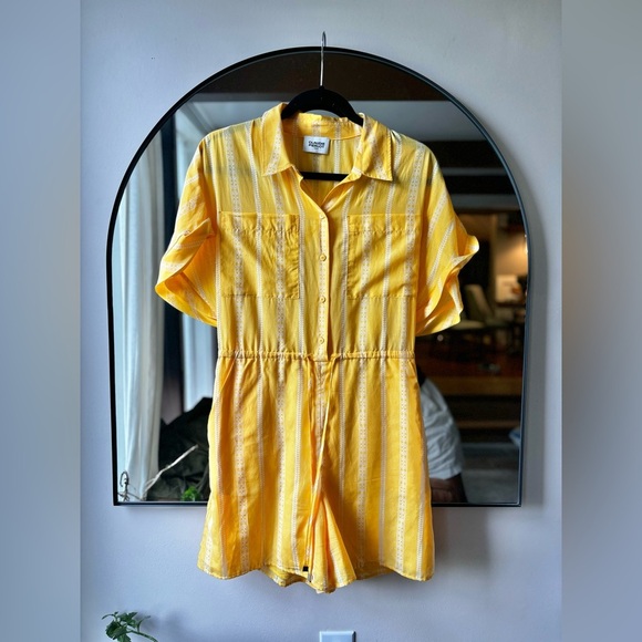 CLAUDIE PIERLOT | Cotton Silk striped Romper | size small - Picture 14 of 15